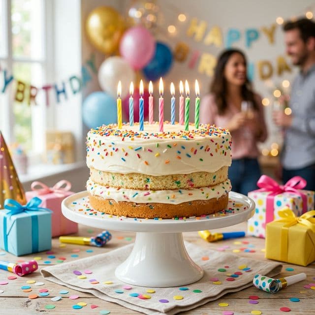 The Best Gluten-Free Birthday Cake: Fluffy, Moist Vanilla Cake With Buttercream