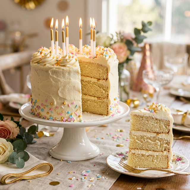 The Best Gluten-Free Birthday Cake Recipe (Moist, Fluffy, Easy)