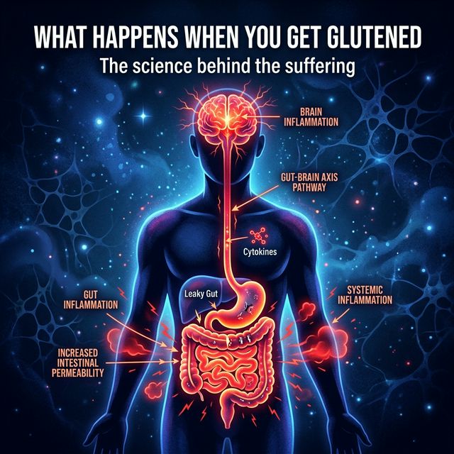 What Actually Happens to Your Body When You Get Glutened (The Science)